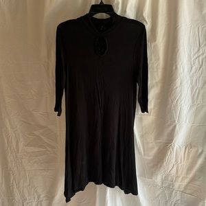 Black cotton dress